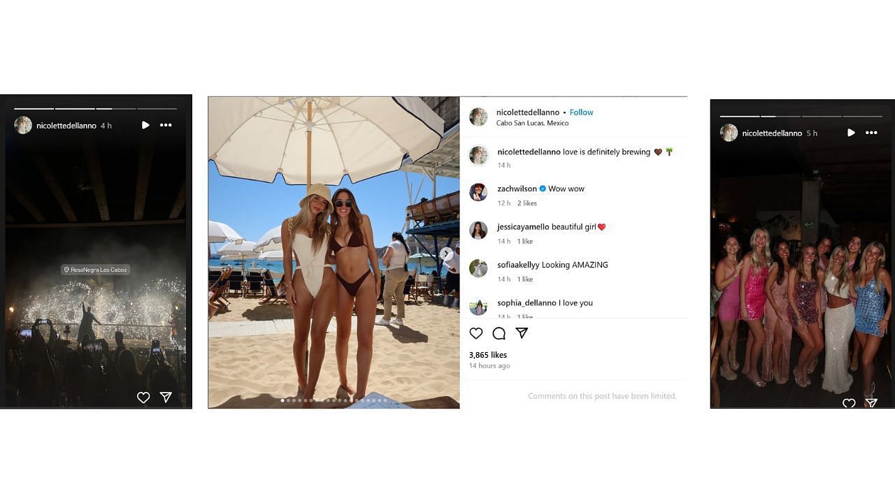 Zach Wilson&rsquo;s fianc&eacute;e Nicolette Dellanno uploads picture from her bachelorette party celebration in Los Cabos