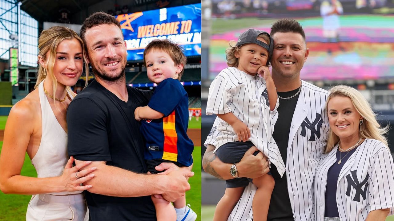 Alex Bregman with his family (L), Nick Ramirez with his family (R) (Images from - Instagram.com/@reaganelizabeth, Instagram.com/@tiffanylramirez)