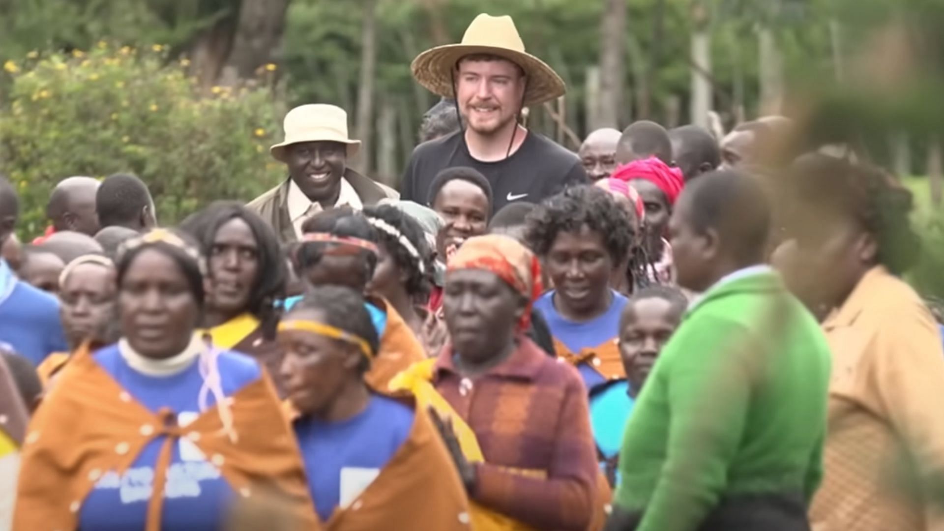 MrBeast is giving out meals to children in Africa (Image via MrBeast/YouTube)