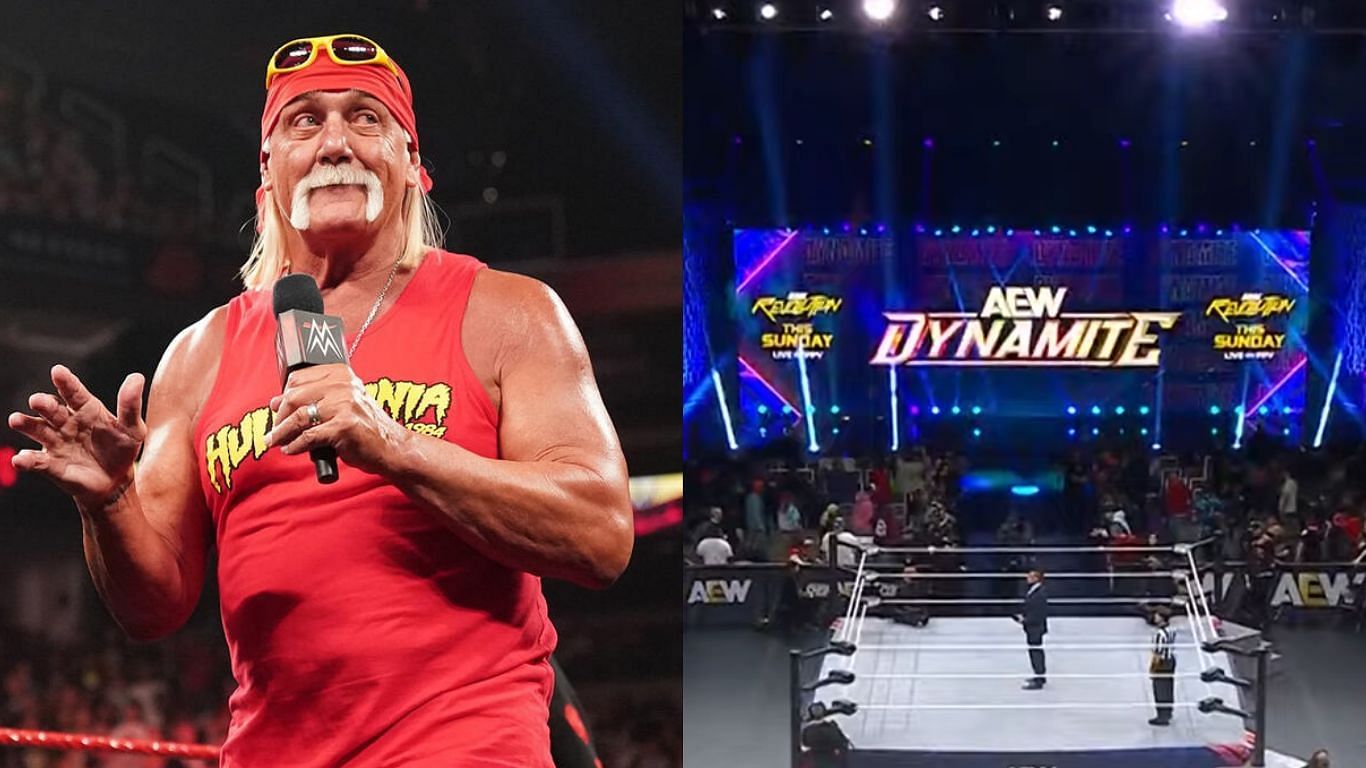 Hulk Hogan is a WWE Hall of Famer [image source: WWE.com, AEW YouTube]