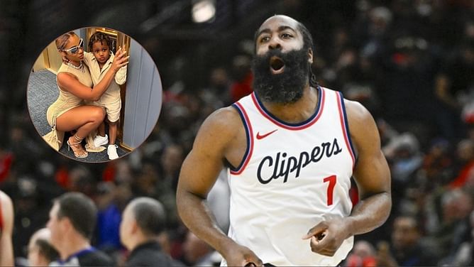 "Fu**ed around and found out": James Harden's girlfriend Paije Speights reacts after catching her son's basketball shenanigans