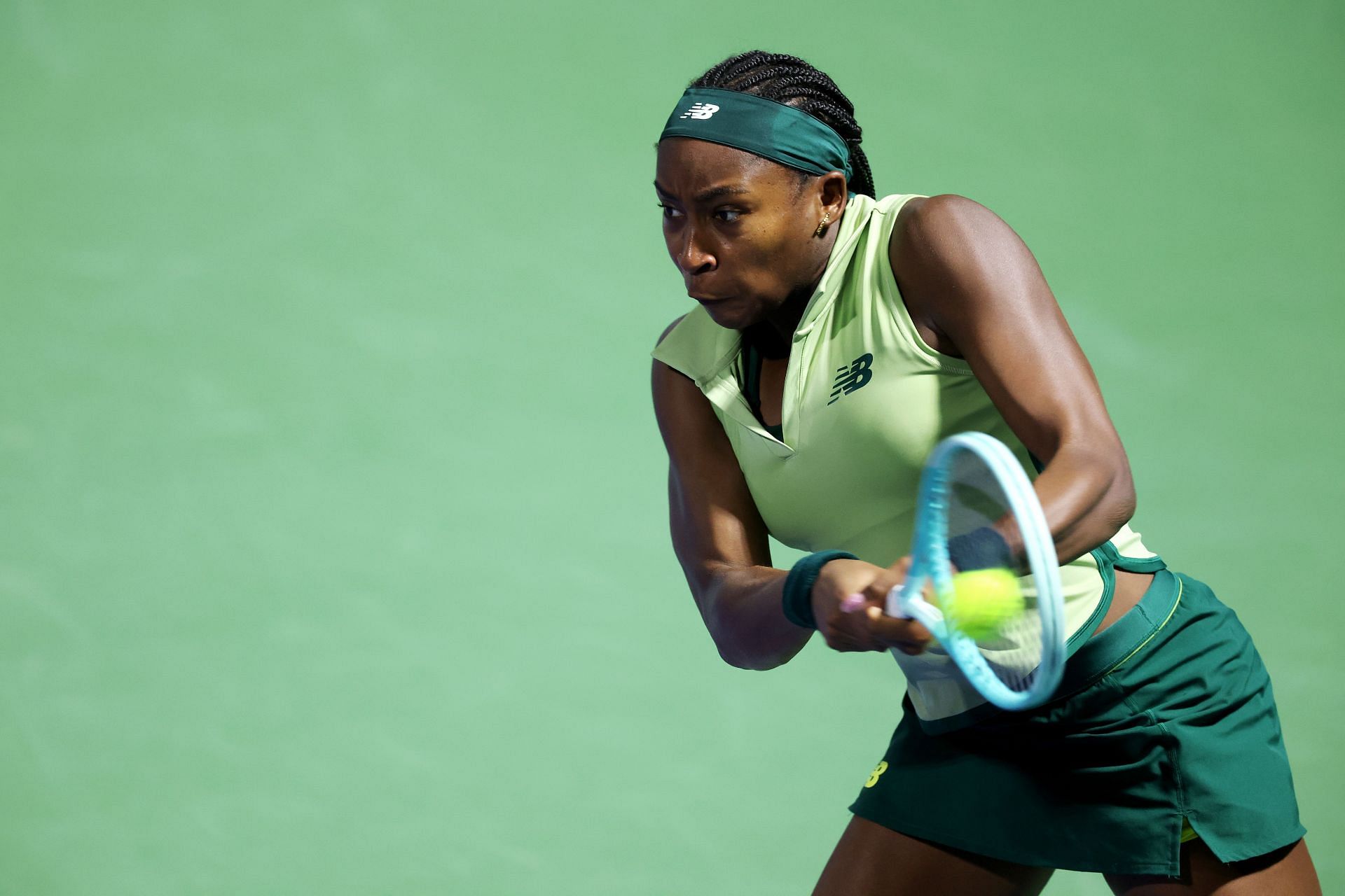 Coco Gauff at the Dubai Tennis Championships - Source: Getty