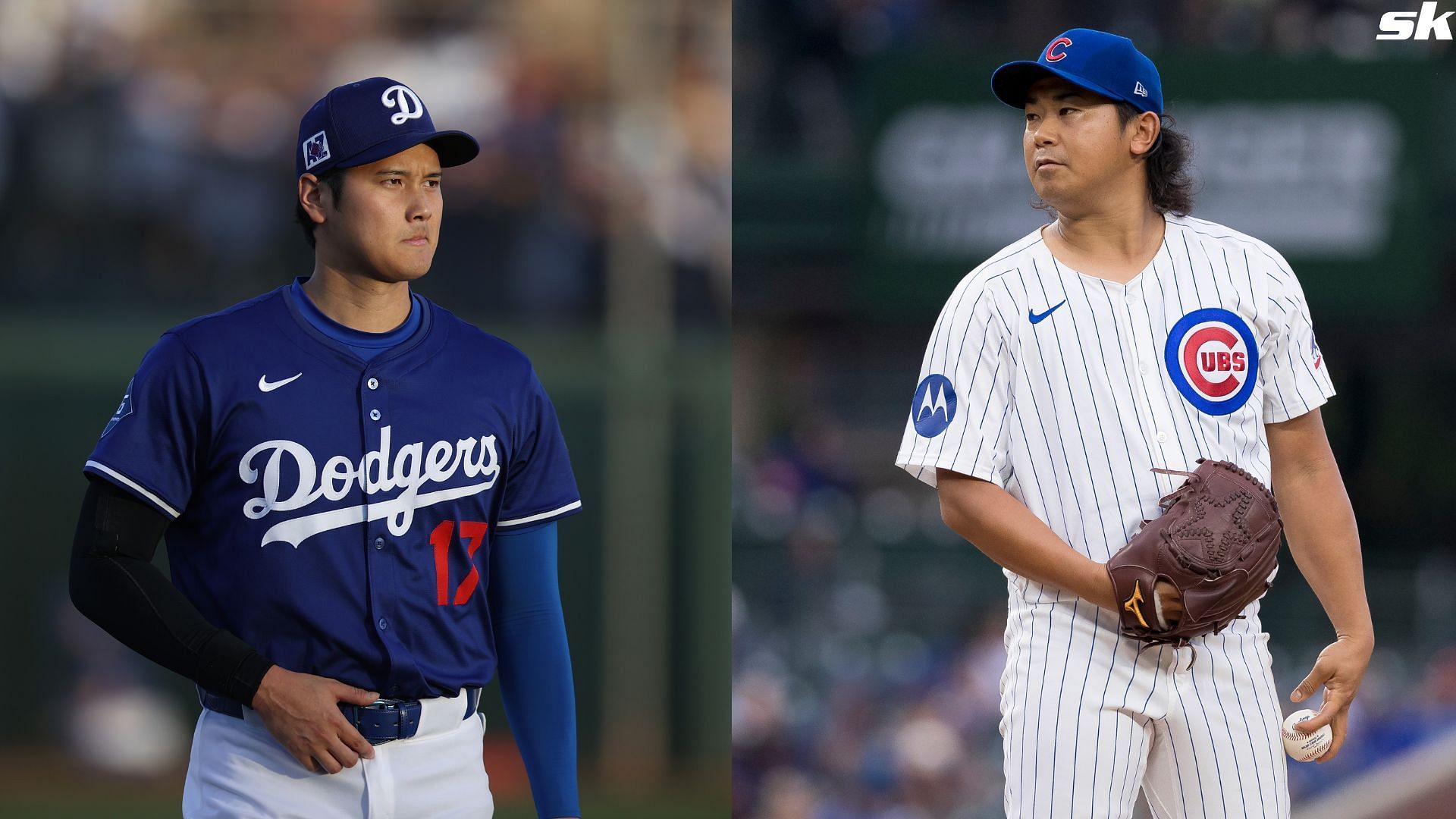 Shota Imanaga of the Chicago Cubs pitches in a game against the Miami Marlins at Wrigley Field (Source: Getty)