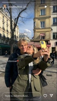 Bjorn Borg's son Leo shares a selfie with his girlfriend; Instagram - @leooborgg