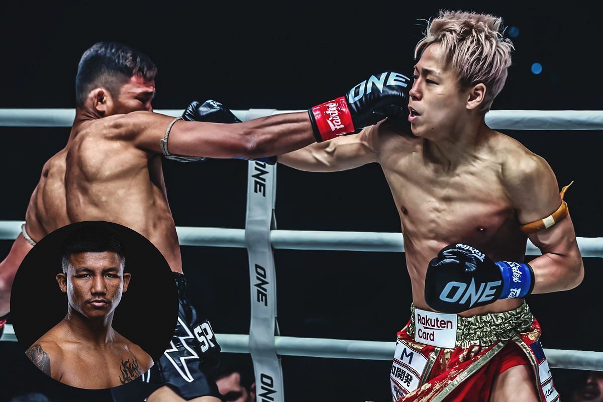 Rodtang (bottom left) on Takeru vs Superlek | Photo by ONE Championship