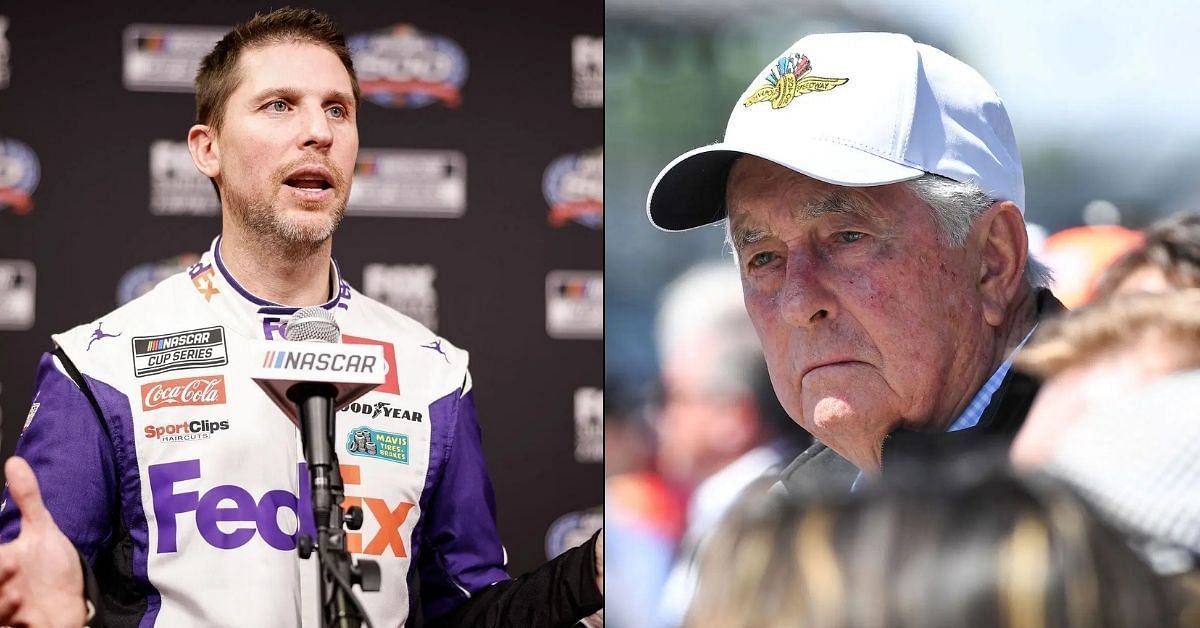 Denny Hamlin (L) reveals what could potentially save Roger Penske