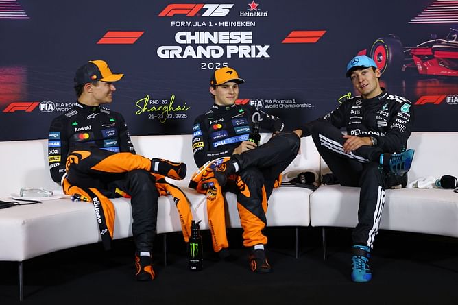 Lando Norris drops a snide remark reacting to George Russell's claims