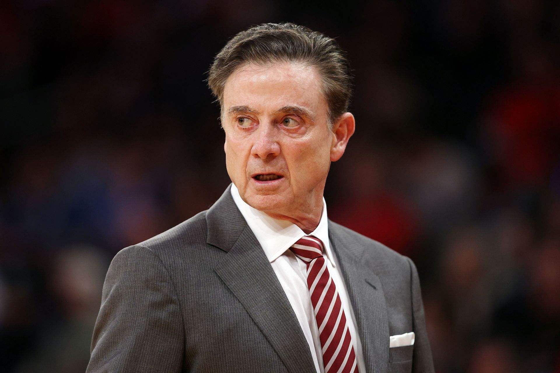 Head coach Rick Pitino of the St. John&#039;s Red Storm reacts in the first half of the championship game against the Creighton Bluejays during the Big East Men&#039;s Basketball Tournament at Madison Square Garden on March 15, 2025. (Credits: Getty)