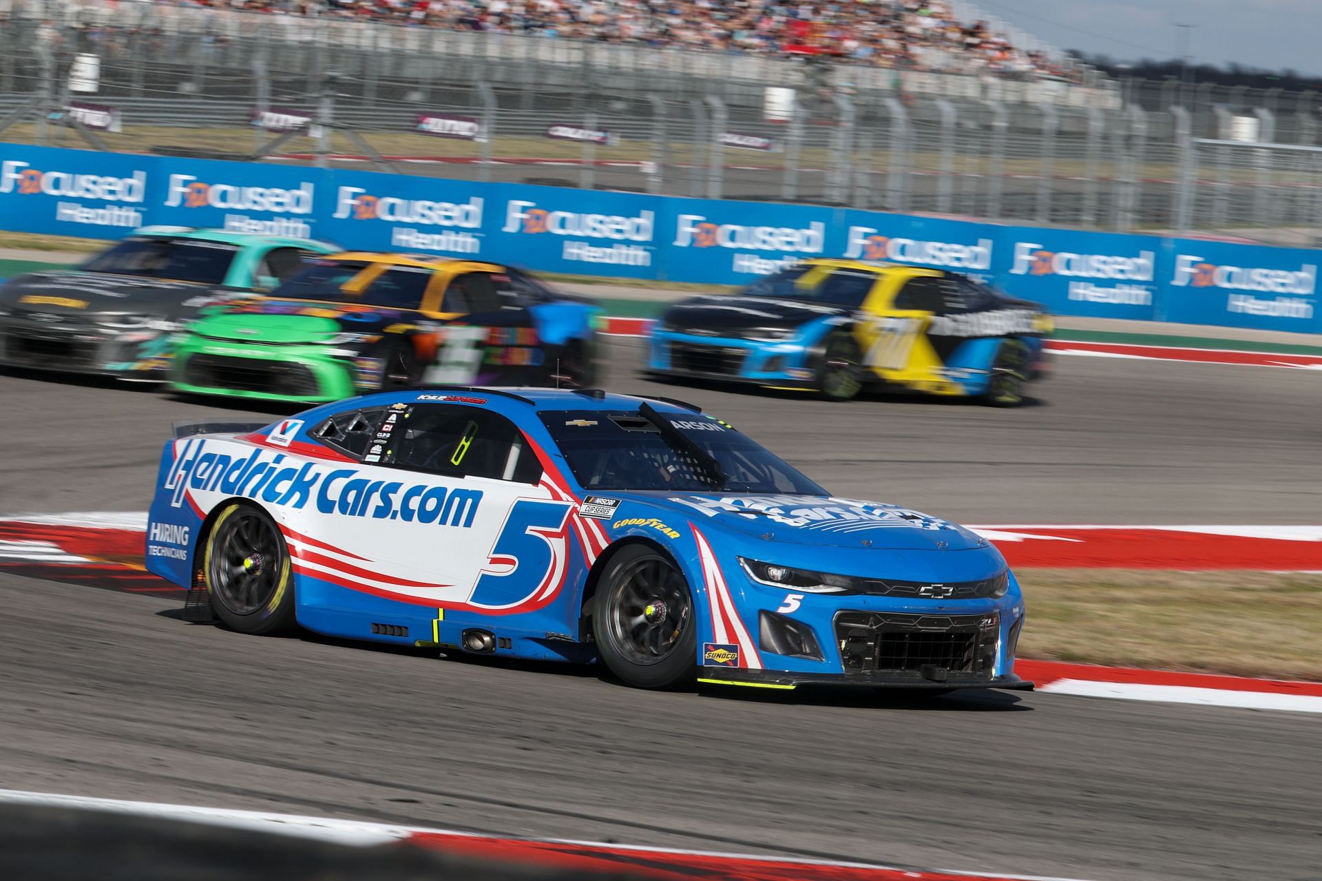 Kyle Larson (#5) drives through turn 15 during the NASCAR Cup Series Echo Park Automotive Grand Prix on March 2, 2025 - Source: Getty