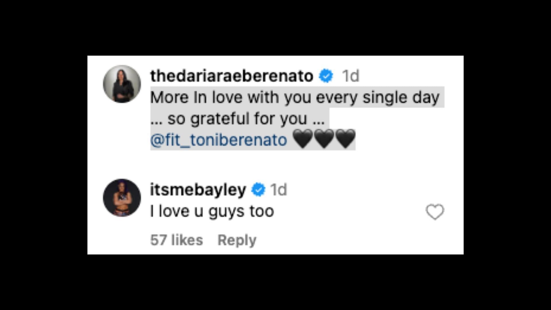 The Role Model sent a heartfelt message to Deville on social media. [Image credit: Sonya Deville&#039;s Instagram]
