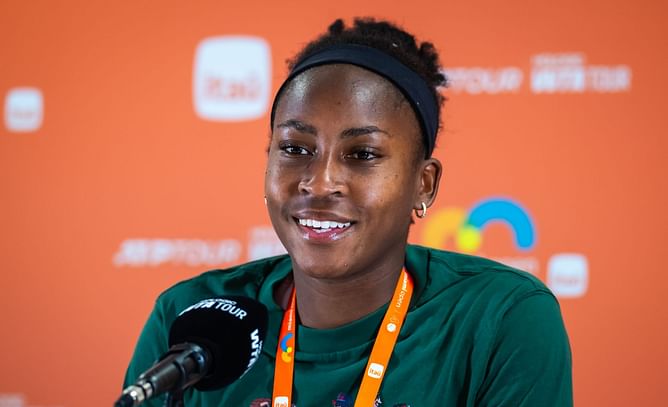 "I think he did it on purpose" - Coco Gauff gets honest about her boyfriend choosing her color-coordinated nails at Miami Open