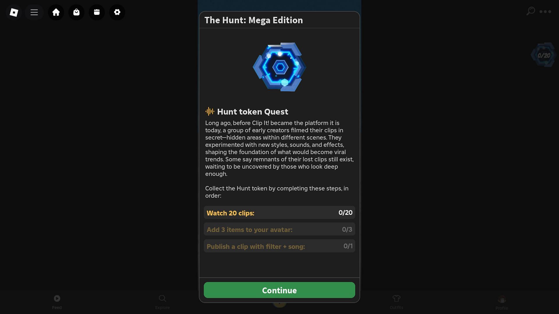 The Hunt objectives (Image via Roblox)