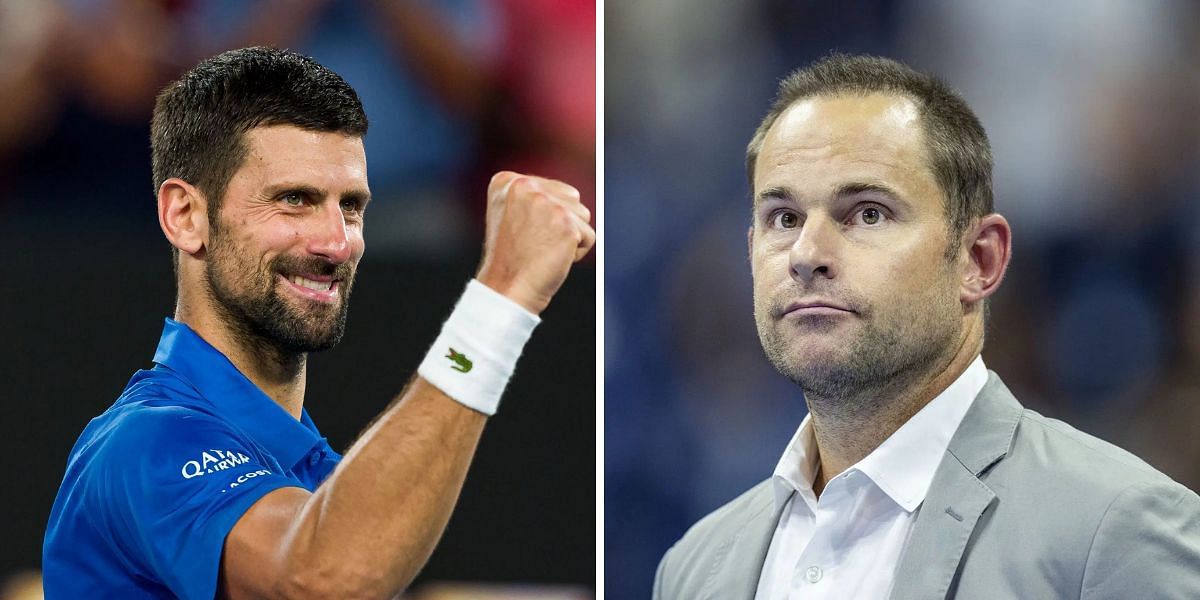 Novak Djokovic (left), Andy Roddick (right), Sources: Getty