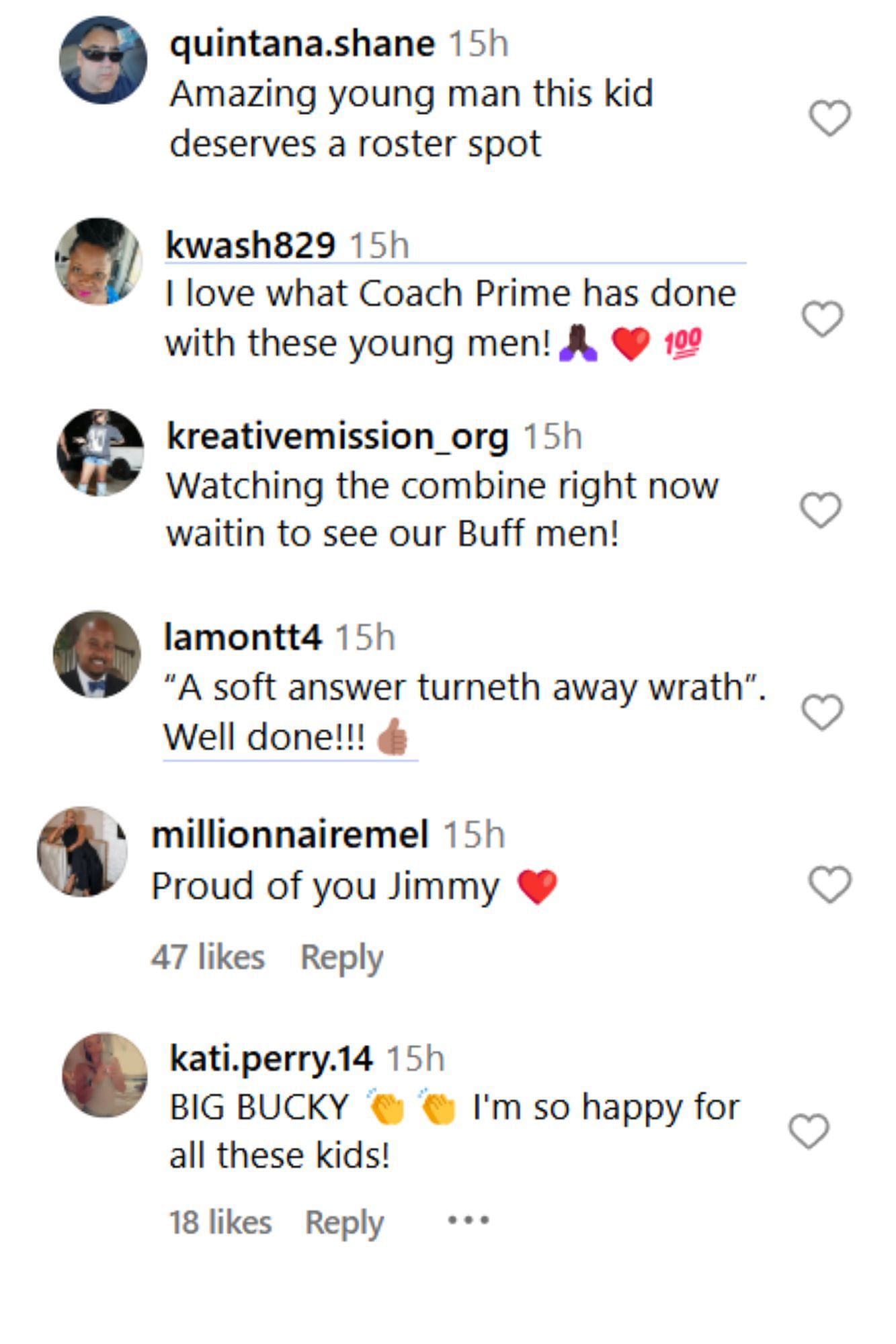 Fan Reactions( Image Credits: Deion Sanders Instagram)