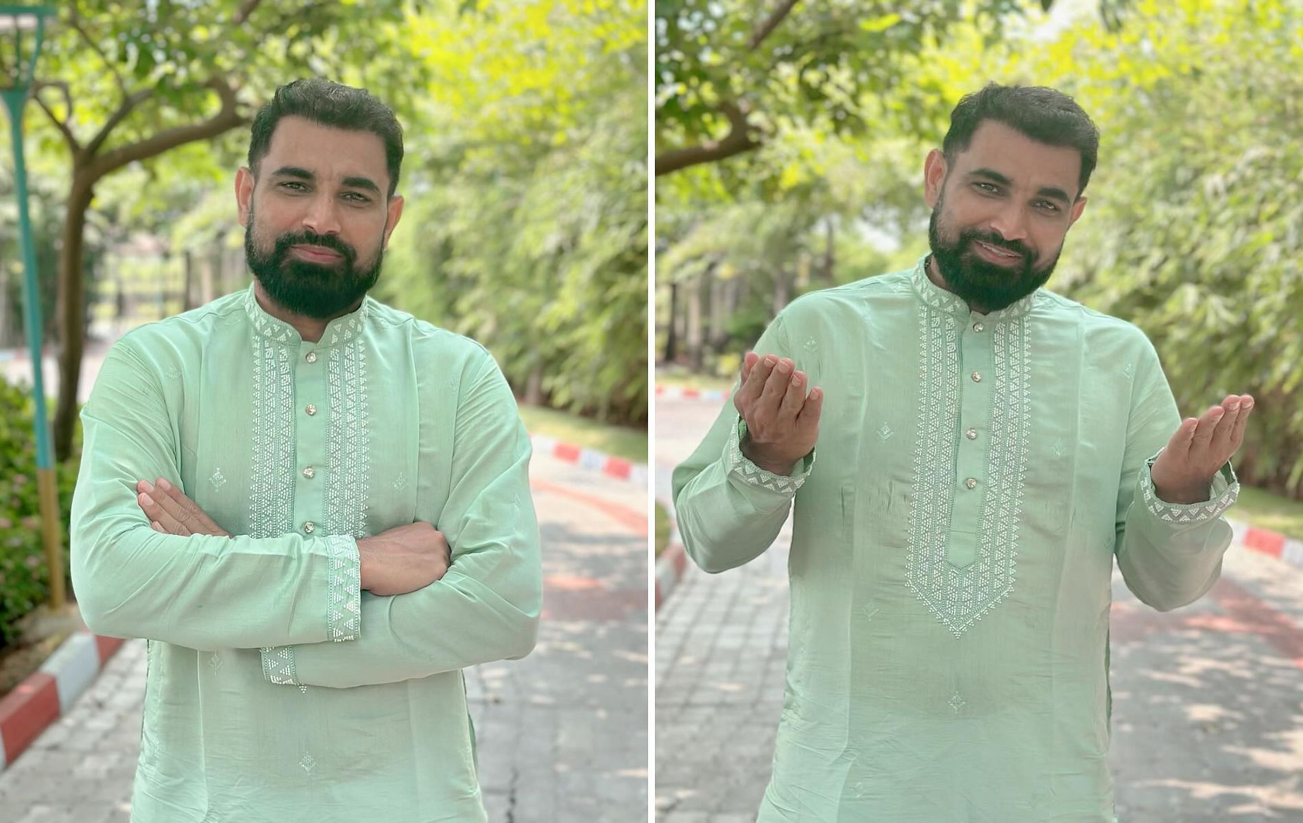 Mohammad Shami wished fans Eid Mubarak. (Pics: Instagram/mdshami.11).