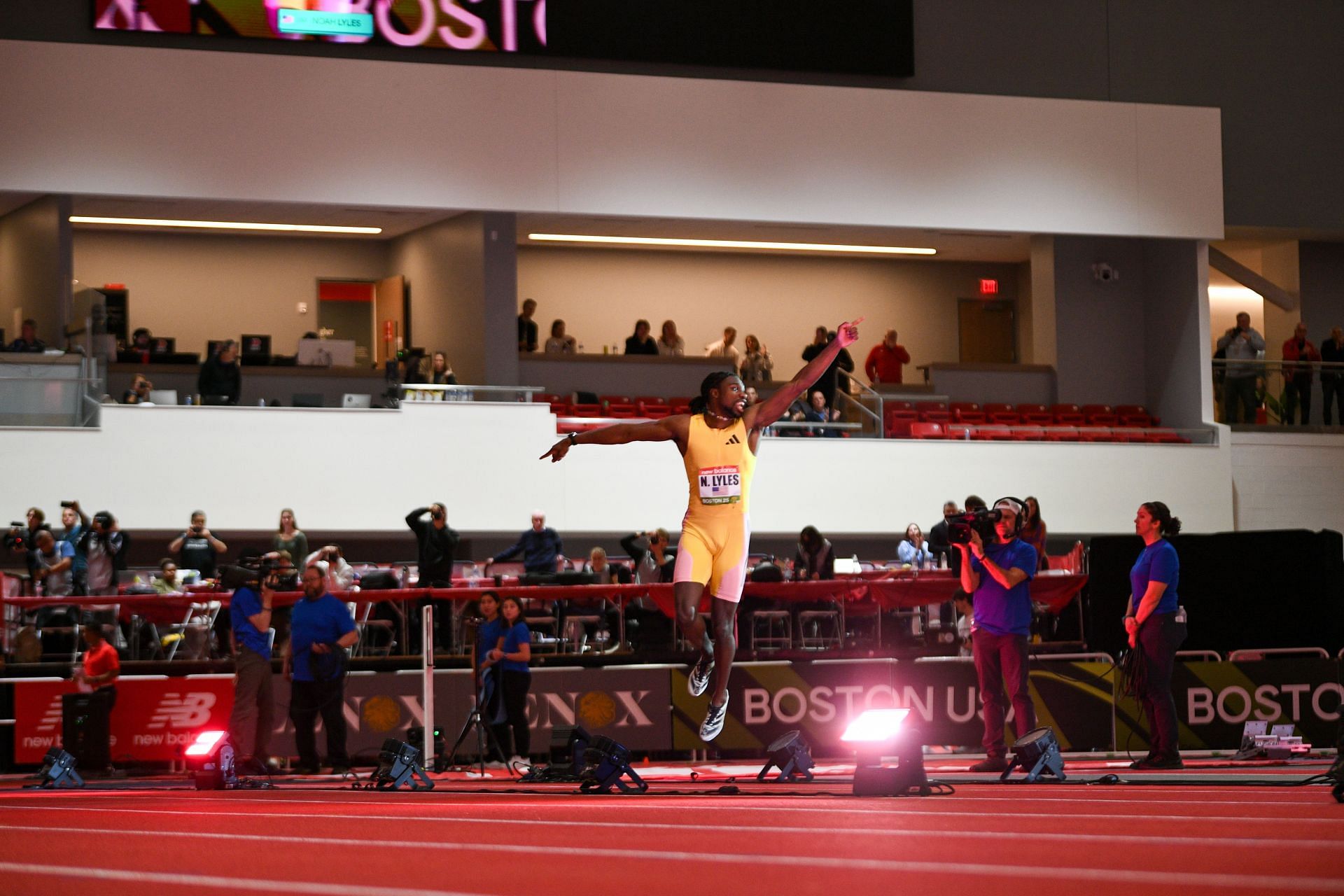 Lyles at the New Balance Indoor Grand Prix (Image Source: Getty)