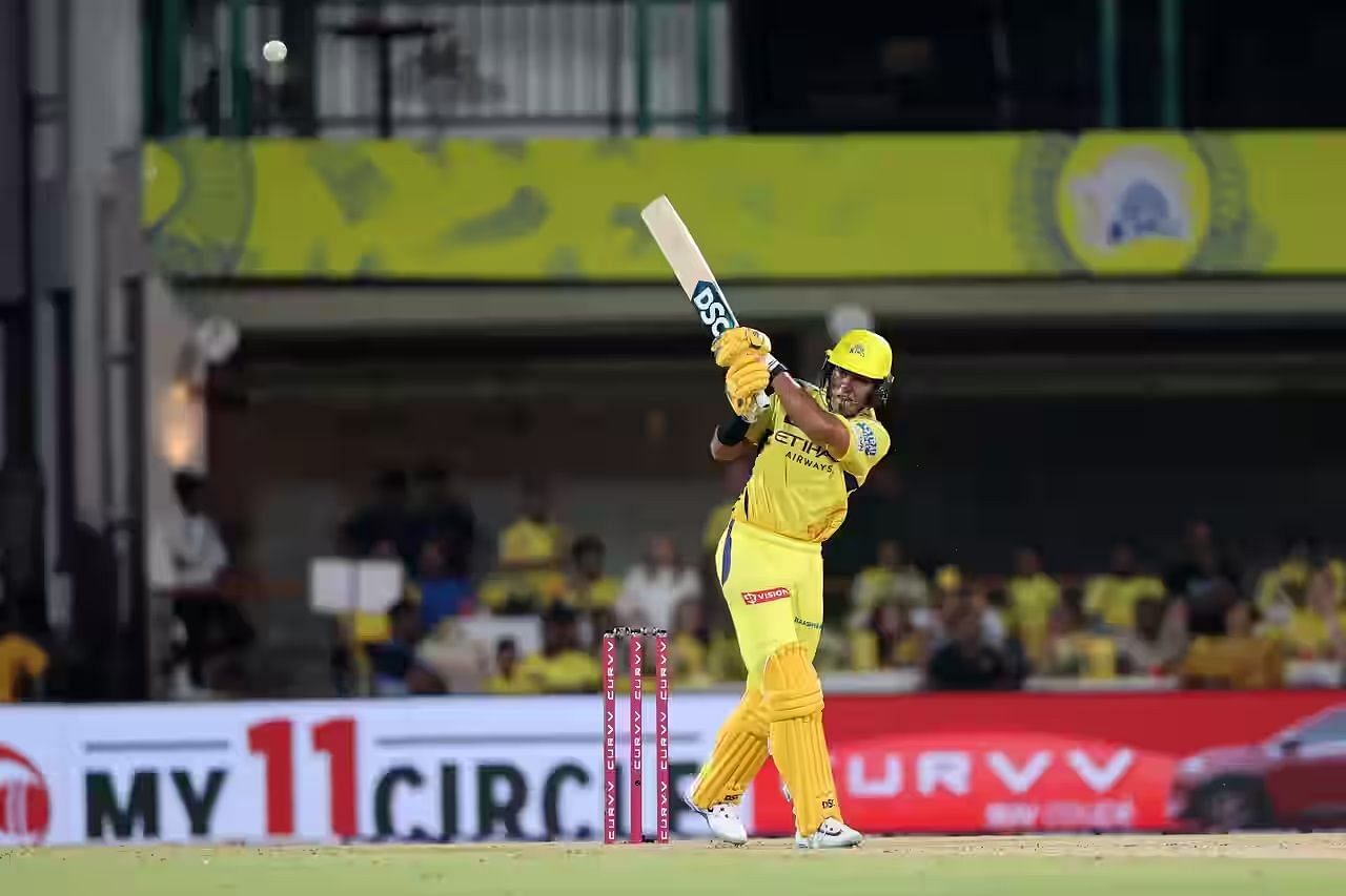 Rachin Ravindra struck two fours and four sixes during his unbeaten 65-run knock. [P/C: iplt20.com]