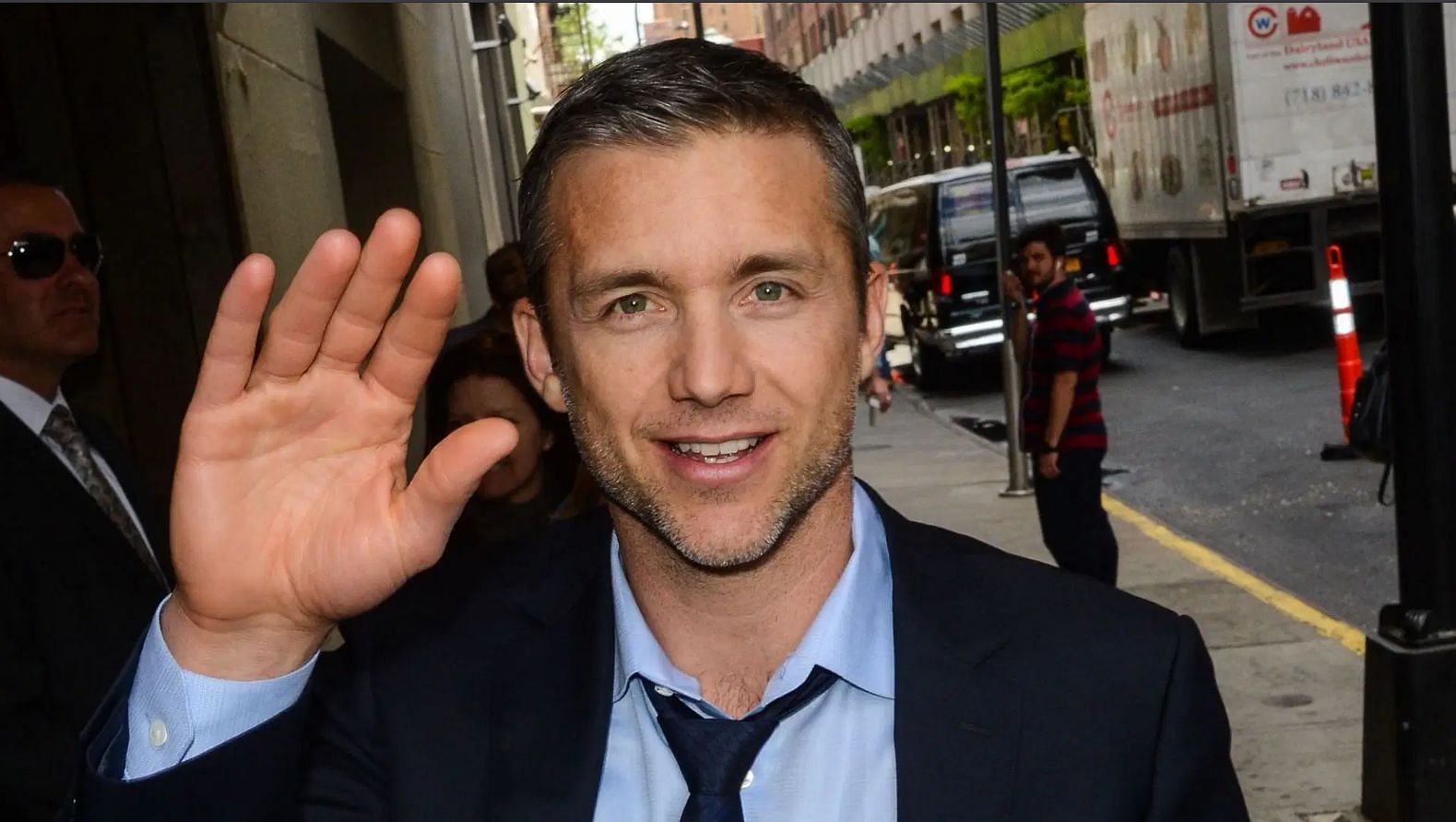 Actor Jeff Hephner enters the Tao Lounge on May 13, 2015 in New York City. (Photo by Ray Tamarra/GC Images)