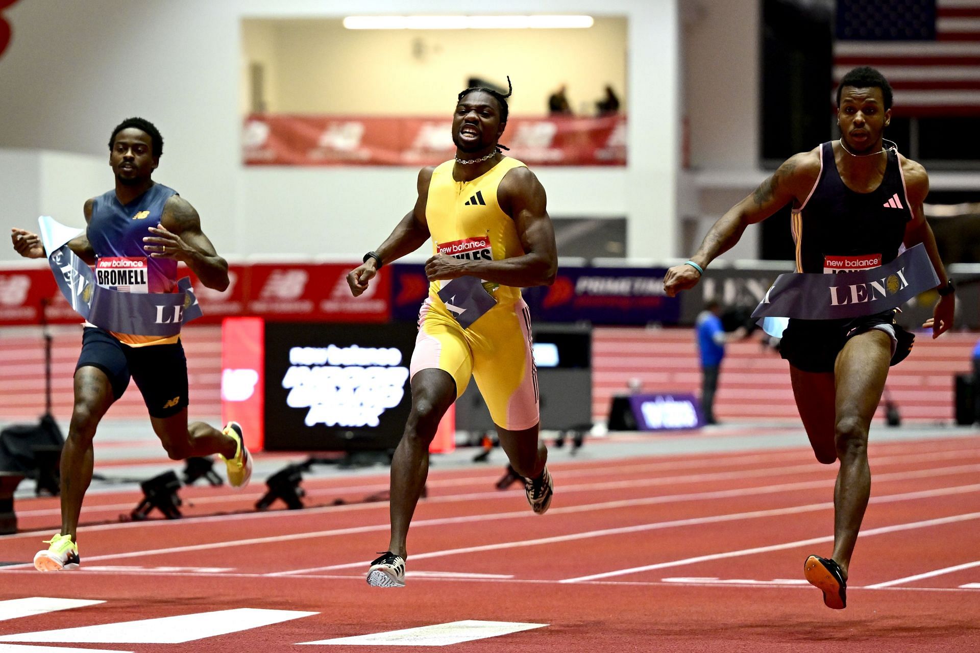 Noah Lyles at the New Balance Indoor Grand Prix - Source: Getty