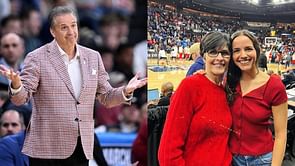 "Games aren't easy": John Calipari's wife Ellen and daughter Megan show off their grins after Arkansas defeats Rick Pitino's St. John's