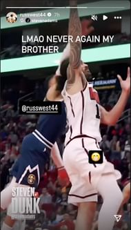 Russell Westbrook's IG story