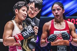 “Get that Muay Thai belt” - Phetjeeja calls out atomweight Muay Thai queen Allycia Hellen Rodrigues after title defense at ONE 172