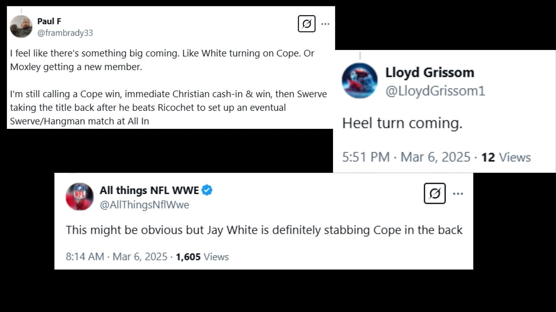 Fans react to Jay White&#039;s promo. (Image credits: X)