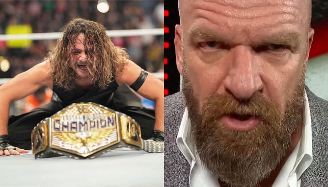 Triple H reacts after Shinsuke Nakamura drops WWE United States Championship on SmackDown