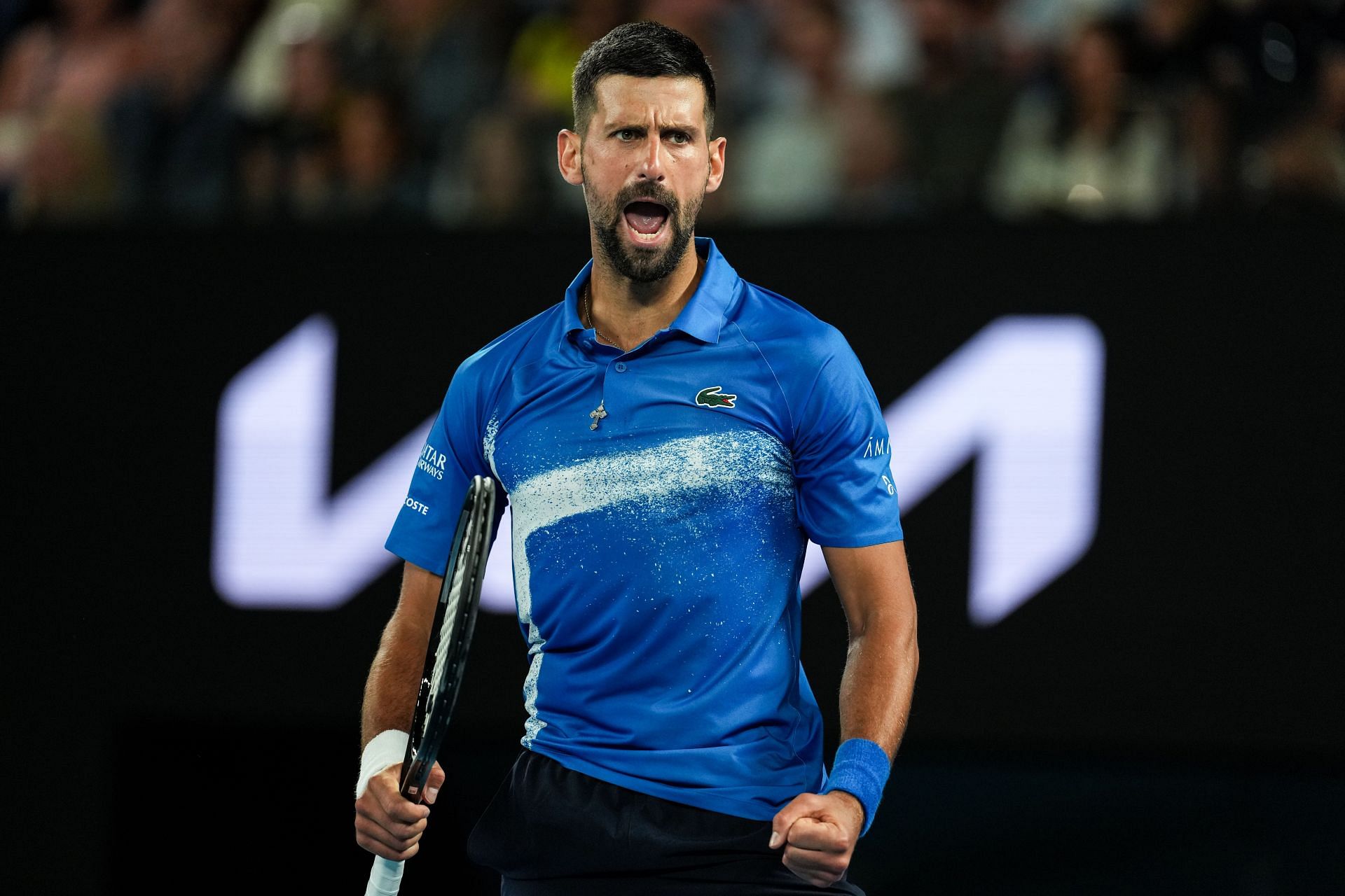 Novak Djokovic at the 2025 Australian Open (Source: Getty)