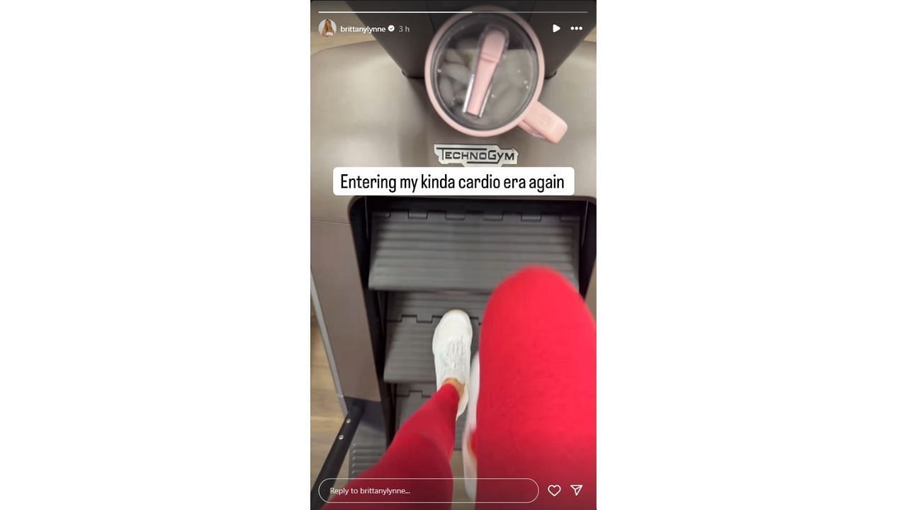 Brittany Mahomes&#039; workout IG story