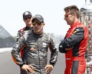 Tony Kanaan with Will Power at the 107th Indianapolis 500 - Source: Getty