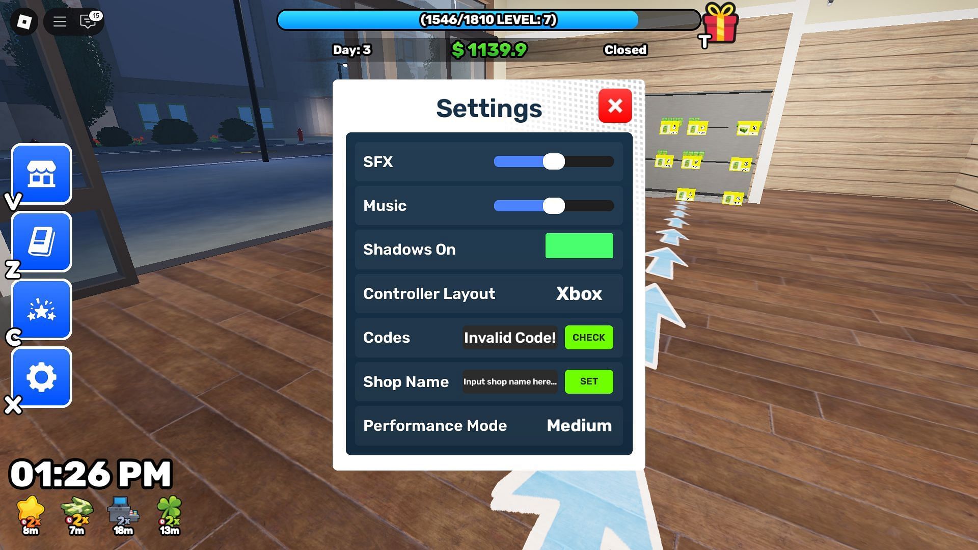 Avoid typos while using codes (Image via Roblox)