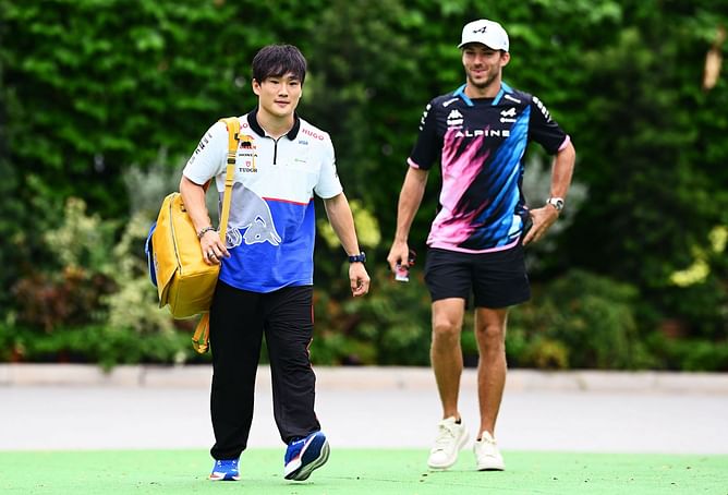 Pierre Gasly drops 2-word reaction as Yuki Tsunoda shares IG post in Red Bull overalls