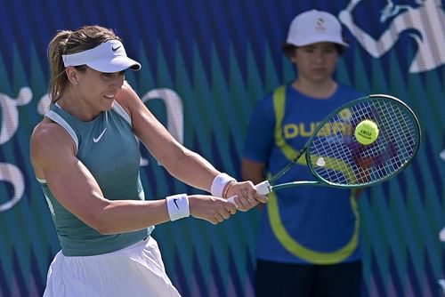 Paula Badosa at the Dubai Tennis Championship - Source: Getty