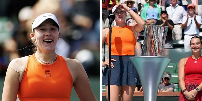 Mirra Andreeva thanks herself for dodging Aryna Sabalenka's 'bullets' after Indian Wells title win