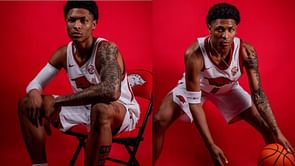 5-star Arkansas signee Meleek Thomas reshares 6’4 guard Jeremiah Faumuina's cold highlight reel on IG