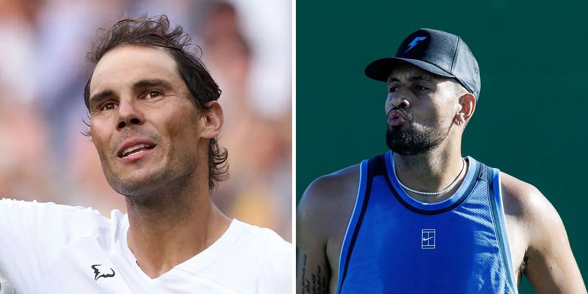 Rafael Nadal (left), Nick Kyrgios (right), Sources: Getty