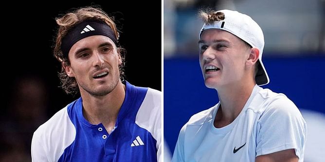 WATCH: Controversial scenes as Stefanos Tsitsipas fires ball at Holger Rune's tennis bag in frustrated act at Indian Wells; receives code violation