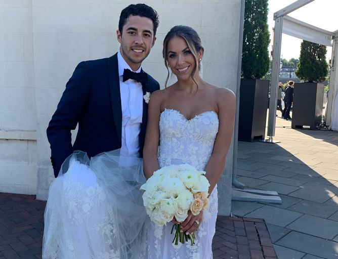 Johnny Gaudreau's wife Meredith to lead Blue Jackets onto ice against Red Wings at Stadium Series