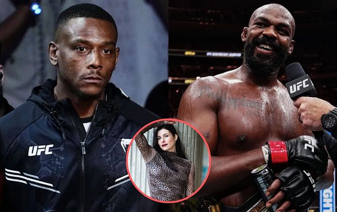 Jon Jones drops a GIF in reaction to Jamahal Hill taking it out on Alex Pereira's ex-girlfriend following recent comments