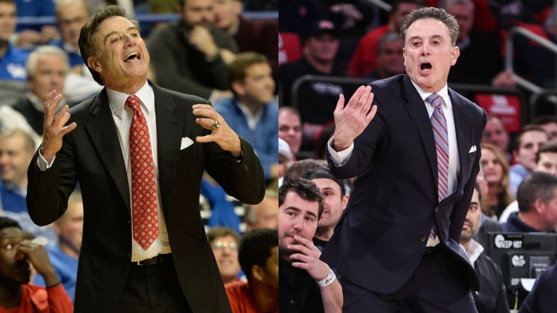 Coach Rick Pitino on the sidelines. Source: Imagn