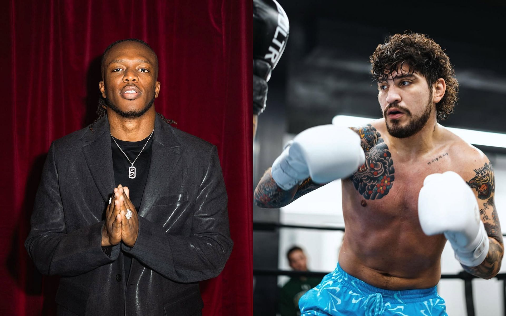 Dillon Danis (right) takes aim at KSI (left). [Images courtesy: @ksi and @dillondanis on Instagram]