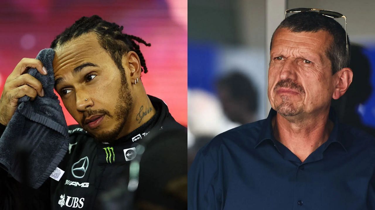 Lewis Hamilton [R] Guenther Steiner [R] [Image Source: Getty]