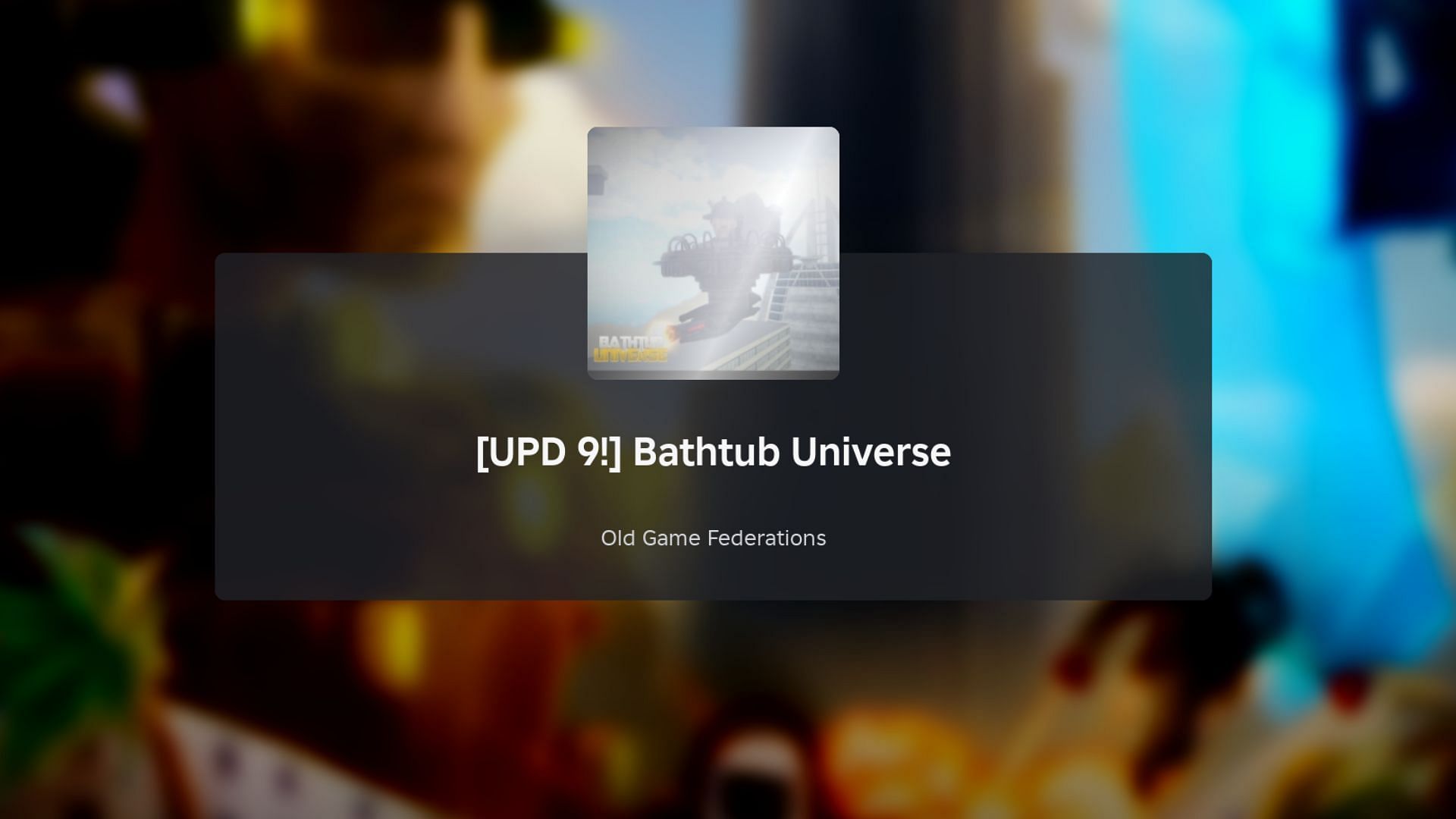 Bathtub Universe loading screen