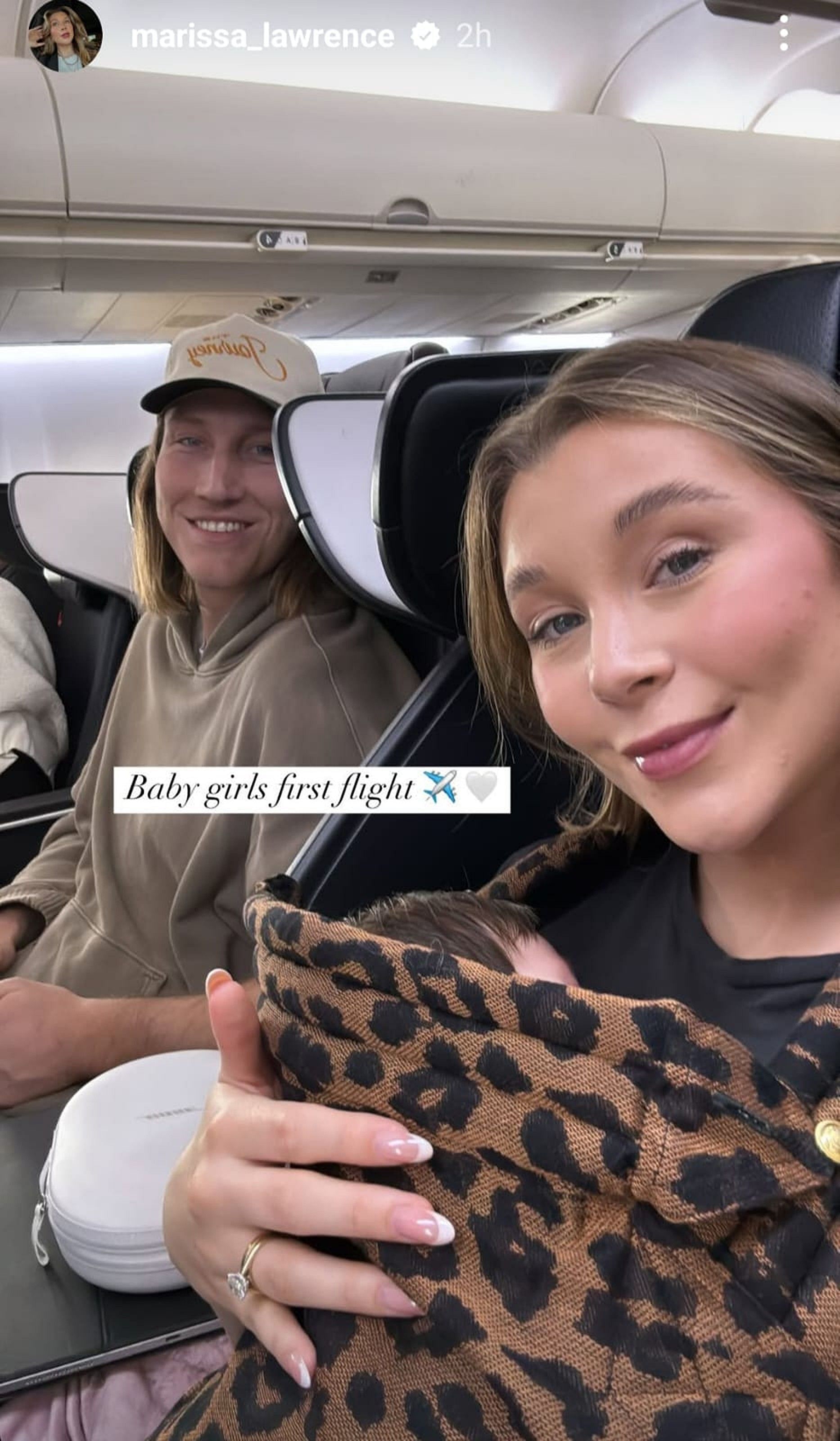 Still from Trevor Lawrence&#039;s wife Marissa&#039;s Instagram story/@marissa_lawrence