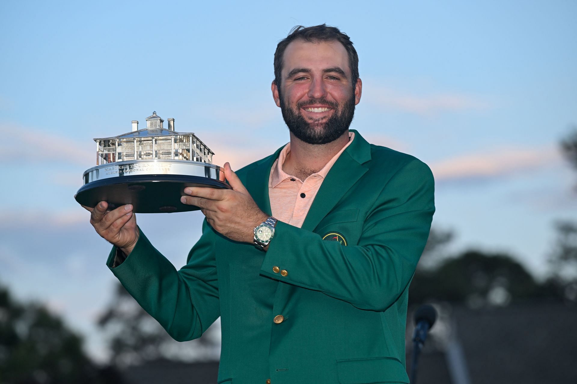 Scottie Scheffler with the Masters Tournament trophy - Source: Getty