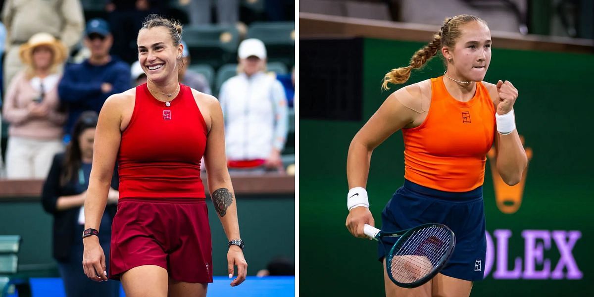 Aryna Sabalenka will face Mirra Andreeva in the Indian Wells 2025 final. (Photos: Getty)