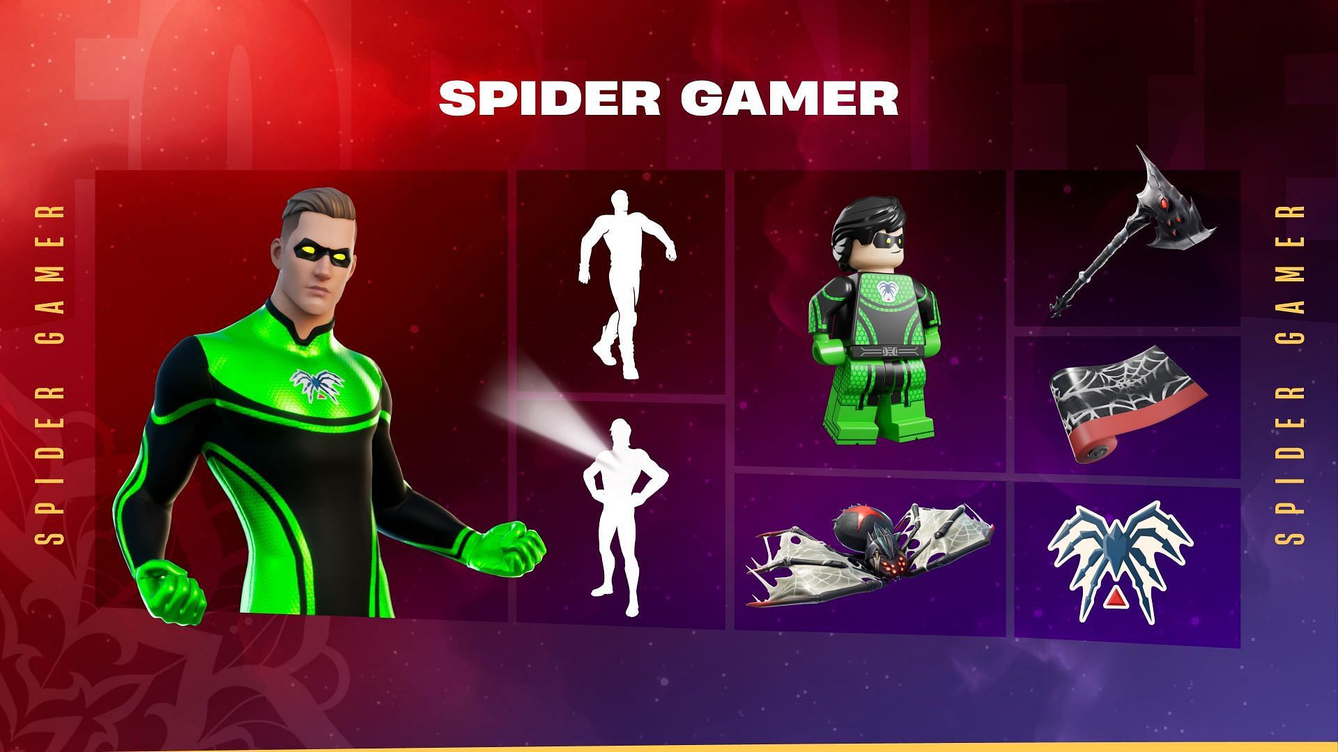 Spider Gamer Locker Bundle (Image via Epic Games)