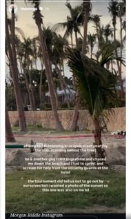 Morgan Riddle's Instagram story