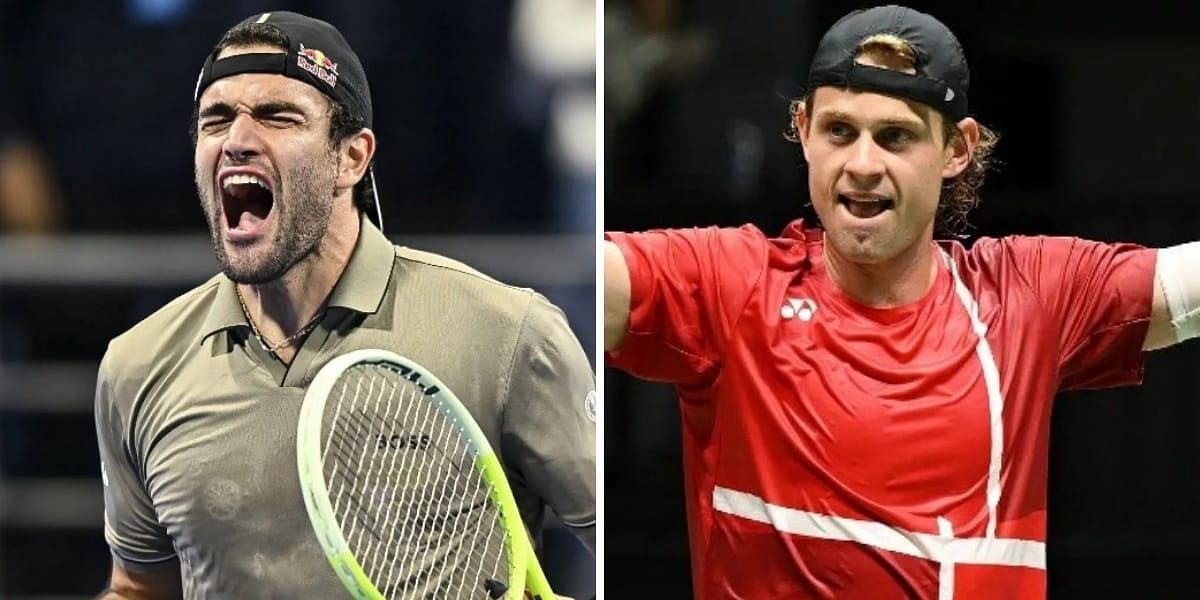 Matteo Berrettini (L) &amp; Zizou Bergs (R) (Source - GETTY)